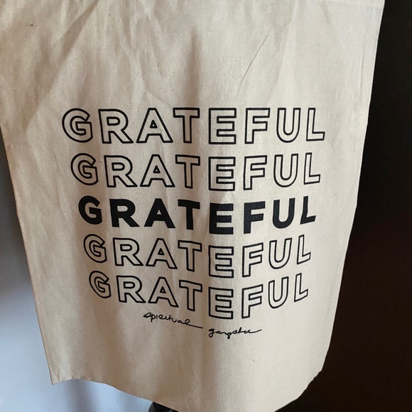 Brand New (without tags) Spiritual Gangster grateful print tote bag - Picture 3 of 4